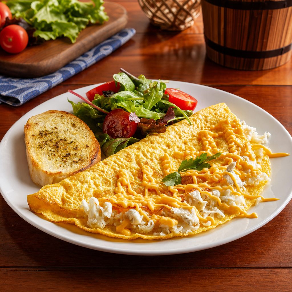 Three Cheese Omelette.