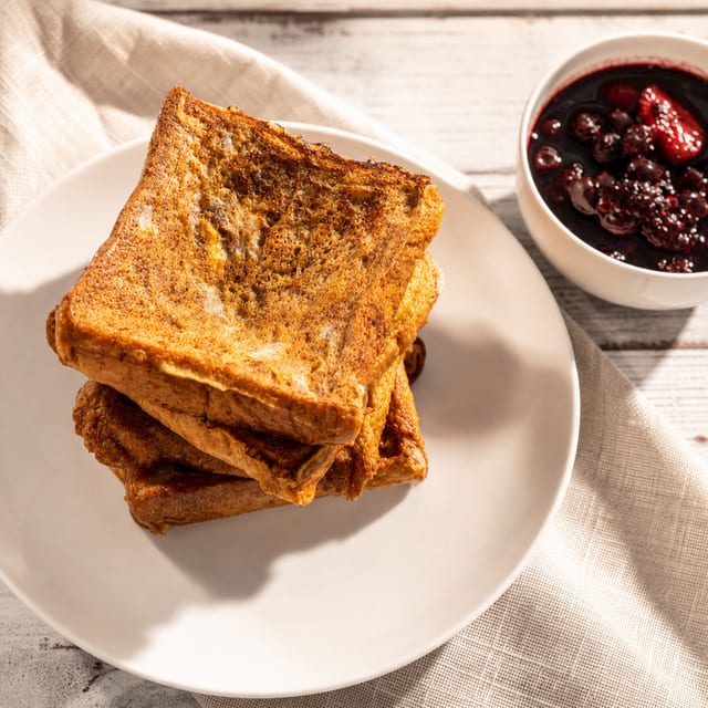 Classic Plain French Toast.