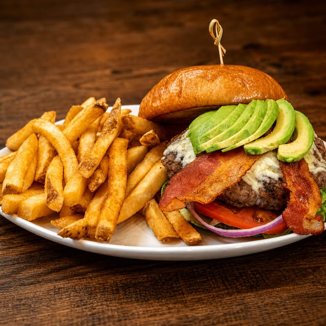 Bacon Avocado Burger.